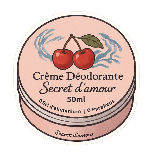 Crème déodorante secret d’amour